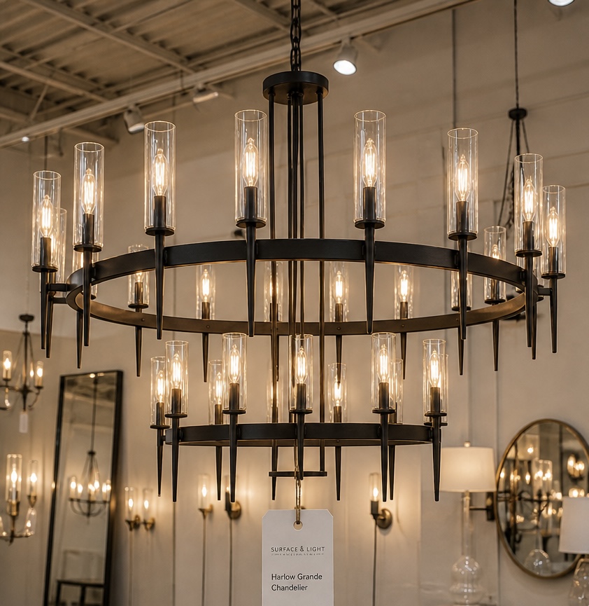 Harlow Grand Two-Tier Chandelier